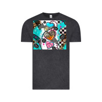 Vintage Black race heart tumbler Vintage Tee - AdoDesignShop