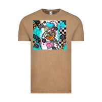 Vintage Coffee race heart tumbler Vintage Tee - AdoDesignShop