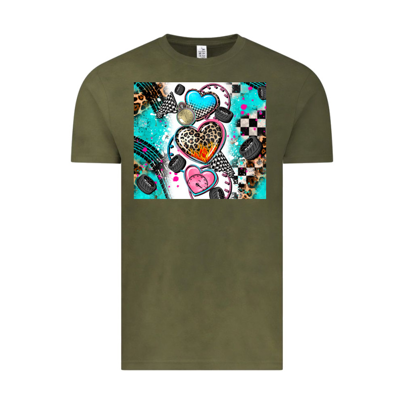 Race Heart Tumbler Vintage Tee by AdoDesignShop | Teevron