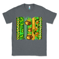 Charcoal Heather st patricks gnomes and cloves with leopard  brushstrokes Classic Tee - Artiststas