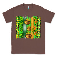 Chestnut st patricks gnomes and cloves with leopard  brushstrokes Classic Tee - Artiststas