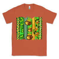 Copper st patricks gnomes and cloves with leopard  brushstrokes Classic Tee - Artiststas