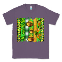 Lavender st patricks gnomes and cloves with leopard  brushstrokes Classic Tee - Artiststas