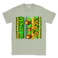 Matcha st patricks gnomes and cloves with leopard  brushstrokes Classic Tee - Artiststas