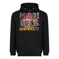 Black mardi gras vibes Heavyweight Hoodie - LillyAllenDesigns