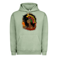 Pigment Oil Green juneteenth freedom 1865 Urban Hoodie - CowGirlArtShop
