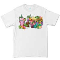 White tropical coffee cups Premium Tee - Zillion Design Studio