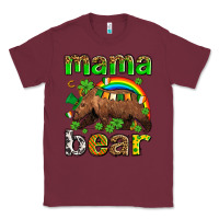 Burgundy st patricks mama  bear Classic Tee - AdoDesignShop