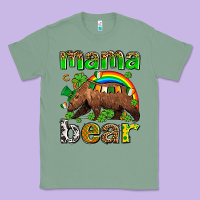 St Patricks Mama  Bear Classic Tee Designed By Adodesignshop