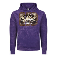 Cloud Purple Cowhide Leopard Background Vintage Hoodie - JahusDesignShop