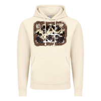 Vintage Artic Cowhide Leopard Background Vintage Hoodie - JahusDesignShop