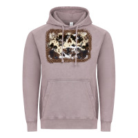Vintage Zinc Cowhide Leopard Background Vintage Hoodie - JahusDesignShop