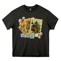 Asphalt western rodeo playing cards tbw Heavy Core Tee - texasbilliewilder