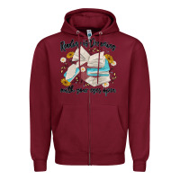 Burgundy reading is dreaming with your eyes open Zipper Hoodie - MaliasSmallBusiness