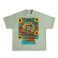 Oil Green i hate everyone but coffee helps western skeleton coffee sunflowers 12 Urban Heavy Tee - Artiststas