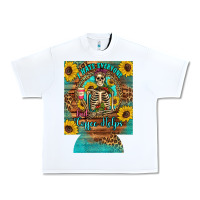 White i hate everyone but coffee helps western skeleton coffee sunflowers 12 Urban Heavy Tee - Artiststas