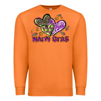 Carrot Mardi Gras heart Premium Sweatshirt - LillyAllenDesigns
