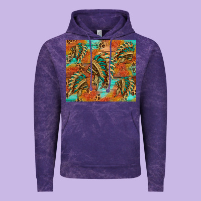 Indian Headdress Pattern Tumbler Vintage Hoodie Designed By Hra Design Shop