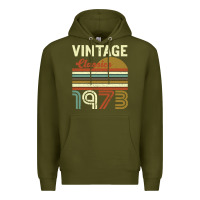Army Green Vintage Classics 1973 Premium Hoodie - Bettercallsaul