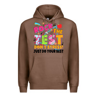 Chestnut rock the test don't stress! just do your best Premium Hoodie - JahusDesignShop
