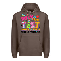 Coffee rock the test don't stress! just do your best Premium Hoodie - JahusDesignShop
