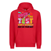 Red rock the test don't stress! just do your best Premium Hoodie - JahusDesignShop