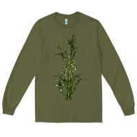 Army Green Lucky Bamboo Long Sleeve Tee - LillyAllenDesigns