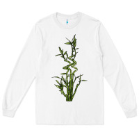 White Lucky Bamboo Long Sleeve Tee - LillyAllenDesigns