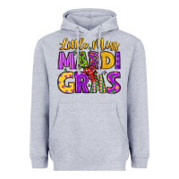 Heather Grey little miss mardi gras Heavyweight Hoodie - LillyAllenDesigns