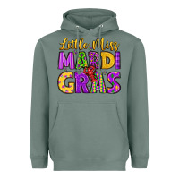 Sage little miss mardi gras Heavyweight Hoodie - LillyAllenDesigns
