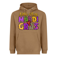 Toasted Coconut little miss mardi gras Heavyweight Hoodie - LillyAllenDesigns