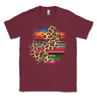 Burgundy serape leopard patch Classic Tee - AdoDesignShop