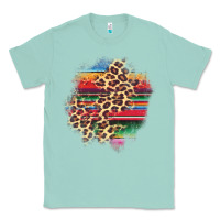 Seafoam serape leopard patch Classic Tee - AdoDesignShop