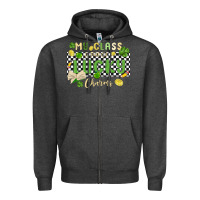 Charcoal Heather my class is full of lucky charms Zipper Hoodie - MaliasSmallBusiness