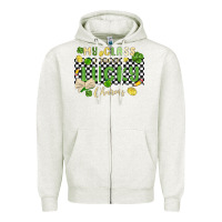 Oatmeal Heather my class is full of lucky charms Zipper Hoodie - MaliasSmallBusiness