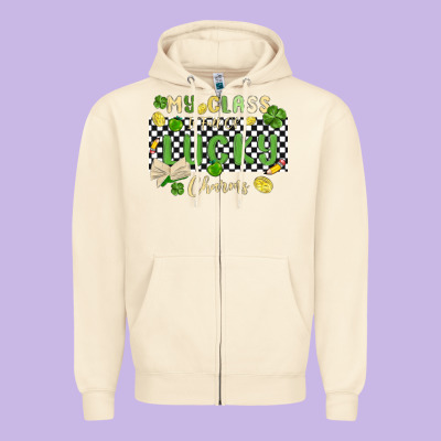 My Class Is Full Of Lucky Charms Zipper Hoodie Designed By Maliassmallbusiness