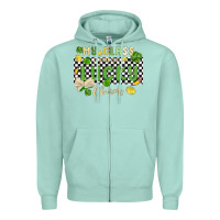Seafoam my class is full of lucky charms Zipper Hoodie - MaliasSmallBusiness