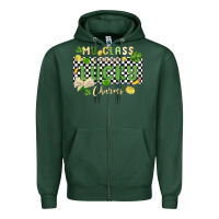 Sports Green my class is full of lucky charms Zipper Hoodie - MaliasSmallBusiness