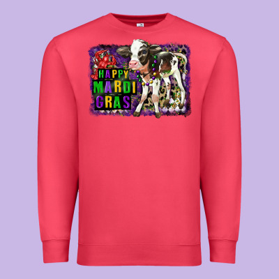 Mardi Gras Calf Premium Sweatshirt Designed By Lillyallendesigns