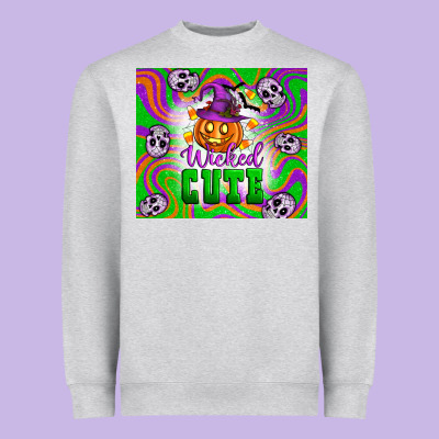 Wicked Cute Halloween Heavyweight Sweatshirt Designed By Artiststas