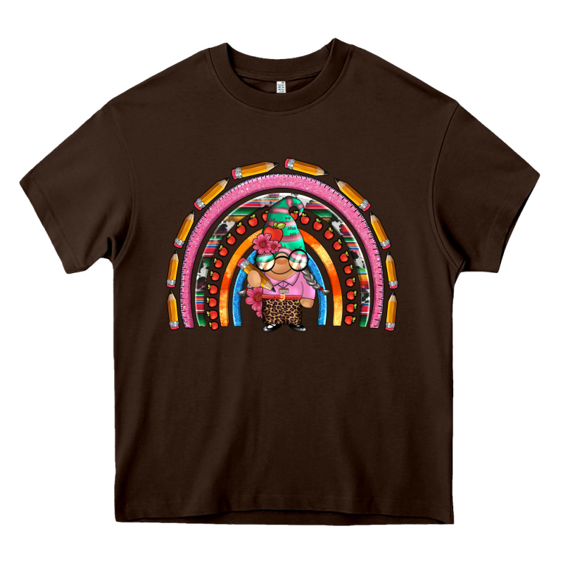 Teacher Gnome Rainbow Heavy Core Tee by Artiststas | Teevron