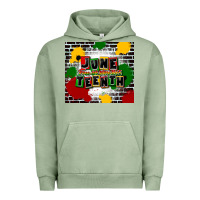 Pigment Oil Green juneteenth free ish since 1865 Urban Hoodie - CowGirlArtShop