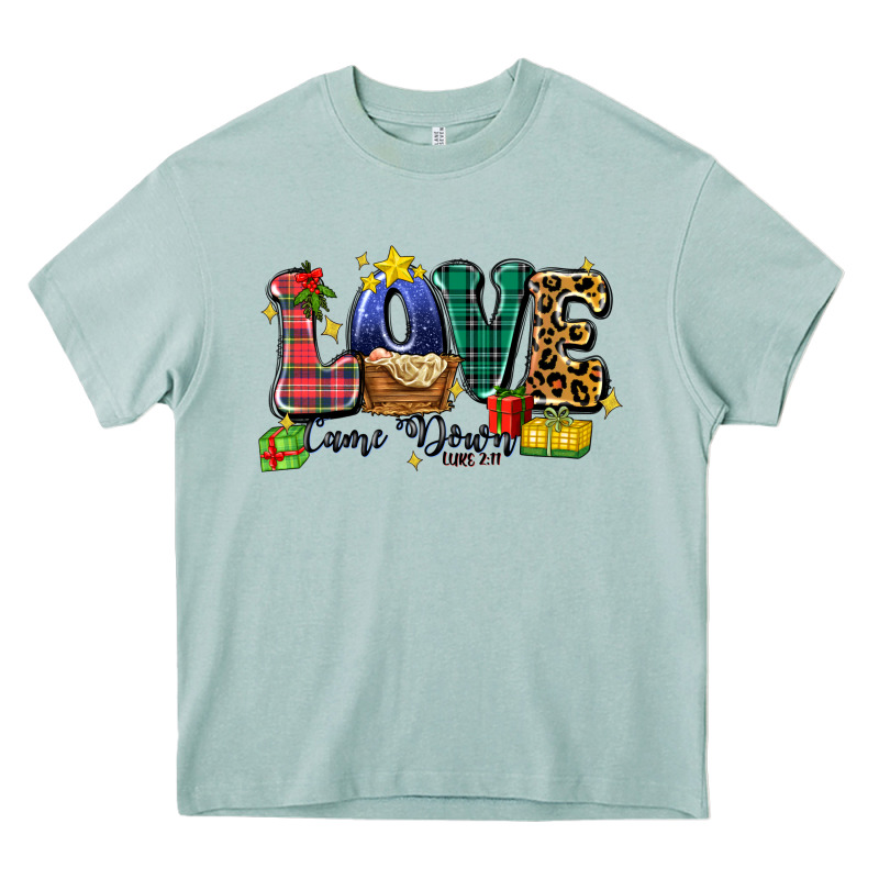 Love Came Down Luke 2 11 Heavy Core Tee by Zillion Design Studio | Teevron