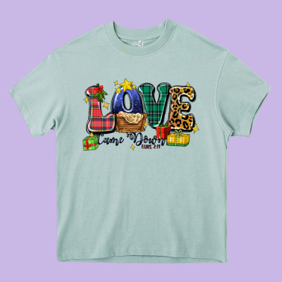 Love Came Down Luke 2 11 Heavy Core Tee Designed By Zillion Design Studio