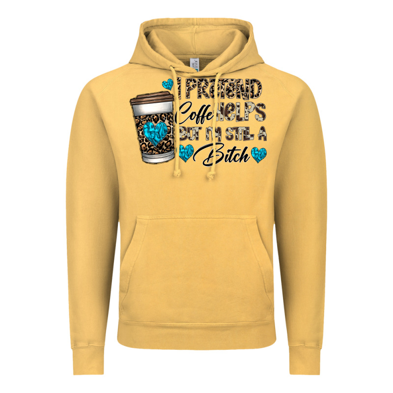 Coffee Vintage Hoodie by CowhideDigitalArt | Teevron