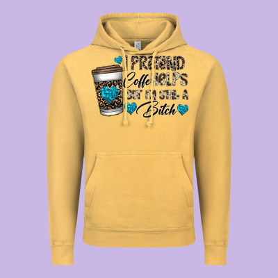Coffee Vintage Hoodie Designed By Cowhidedigitalart