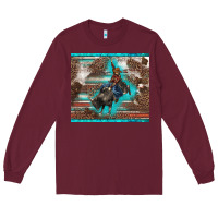 Burgundy western rodeo bullfighter serape leopards turquoise's gliterrs Long Sleeve Tee - BarkalooDesign