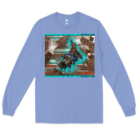 Colony Blue western rodeo bullfighter serape leopards turquoise's gliterrs Long Sleeve Tee - BarkalooDesign