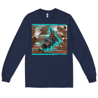 Navy western rodeo bullfighter serape leopards turquoise's gliterrs Long Sleeve Tee - BarkalooDesign