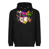Mardi Gras Baseball Heavyweight Hoodie | Teevron